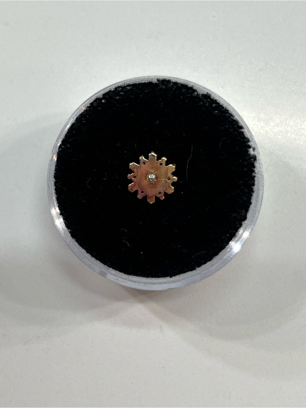 BVLA Mini Toltec 16/18g YG Threaded End with Paraiba Tourmaline and Opal - Picture 3 of 4